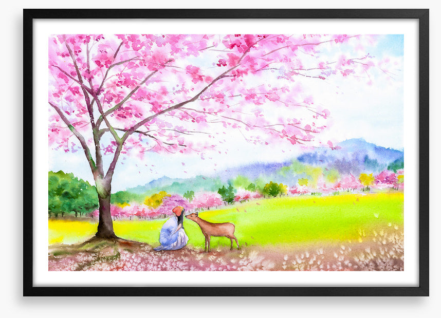 Under the cherry tree