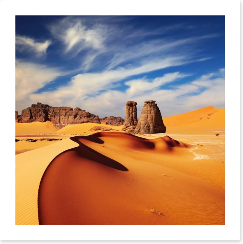 Shapes of the Sahara