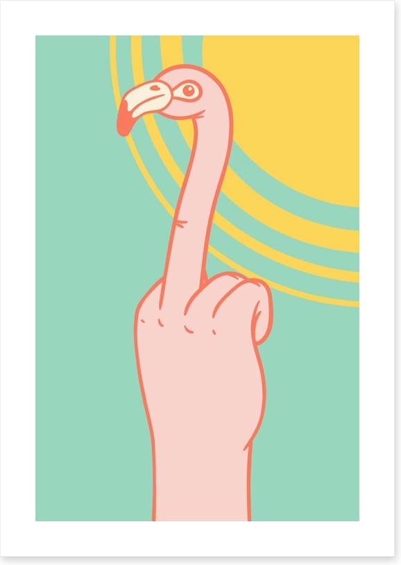 Finger flamingo