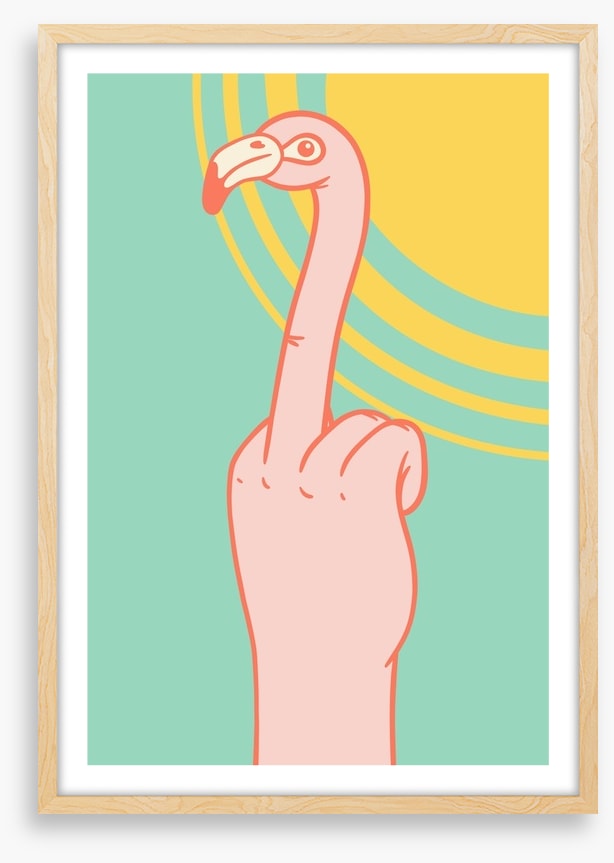 Finger flamingo
