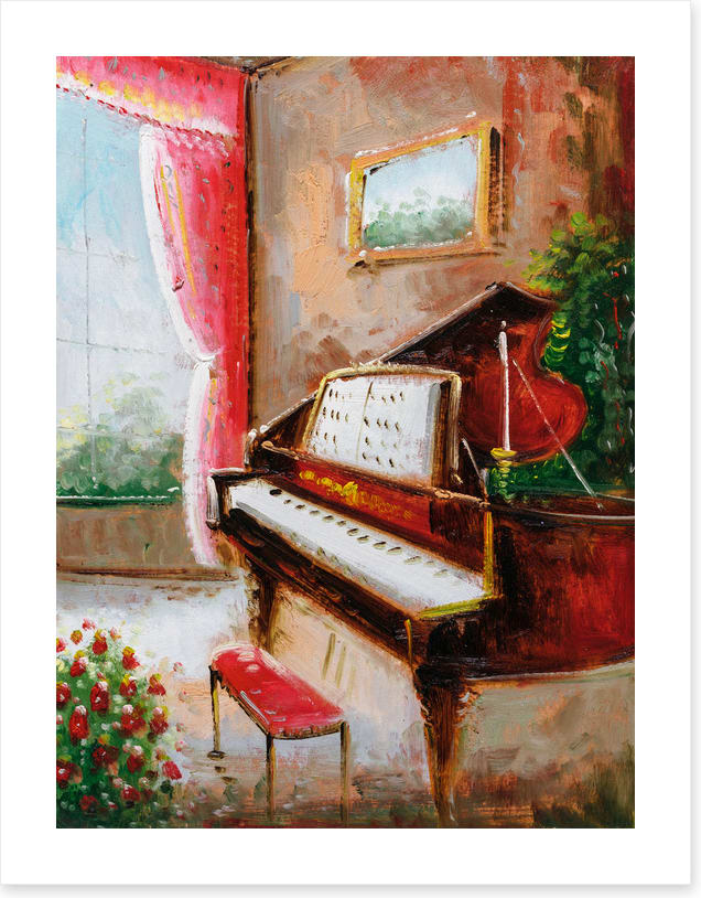The piano room