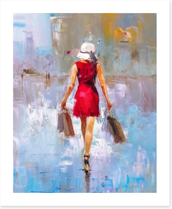 Shopping in the rain