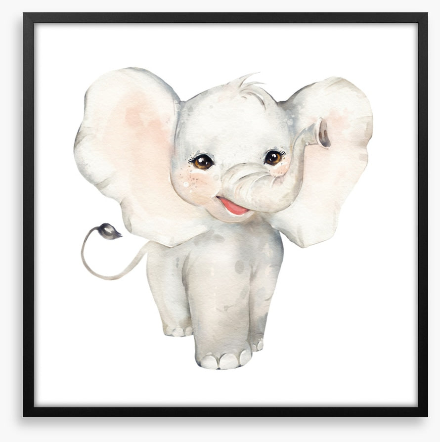 Elephant smiles