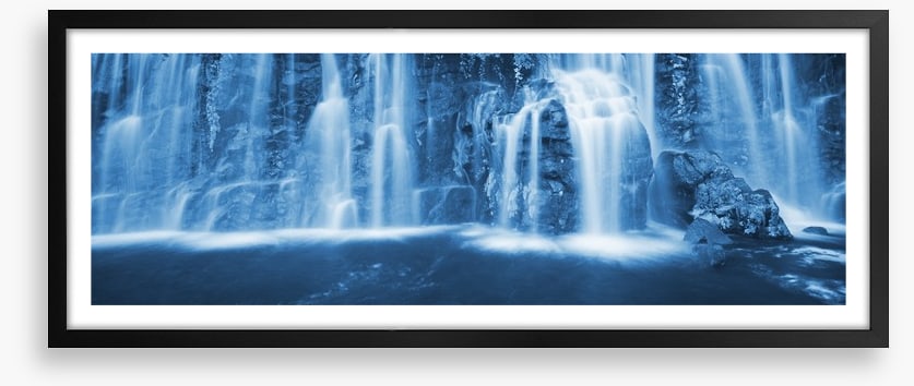 Evening waterfall panoramic