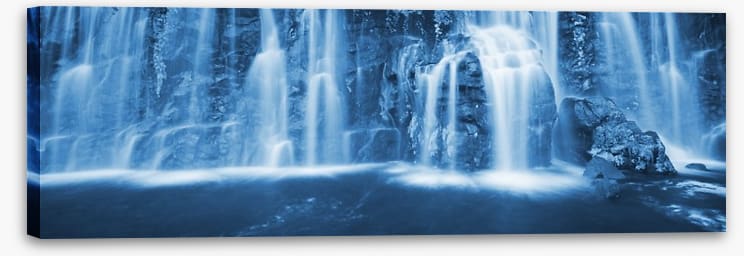 Evening waterfall panoramic