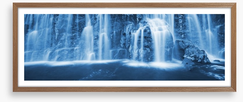 Evening waterfall panoramic
