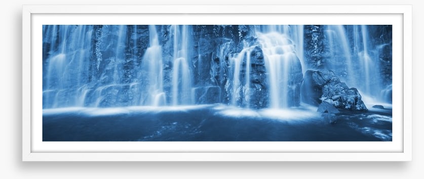 Evening waterfall panoramic