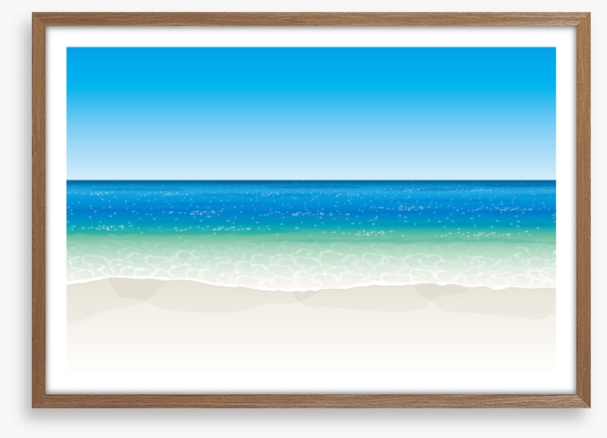 The glittering sea