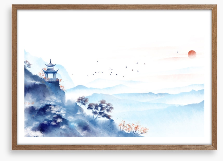 Maple mountain pagoda
