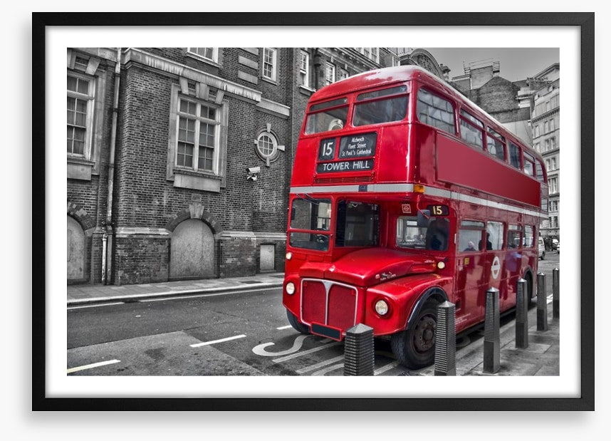 Retro red bus