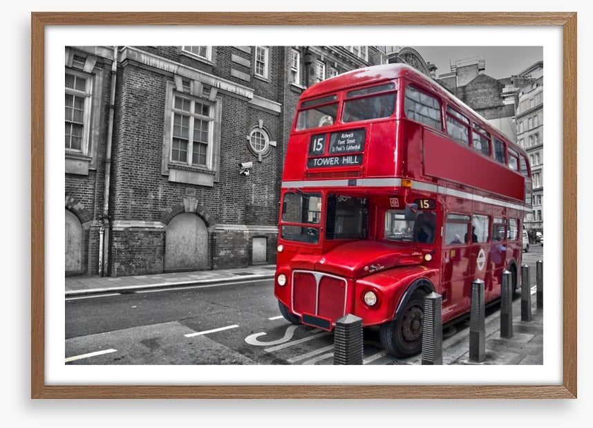 Retro red bus