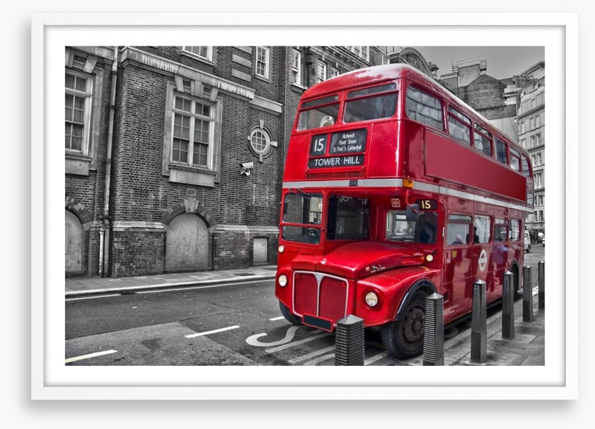 Retro red bus
