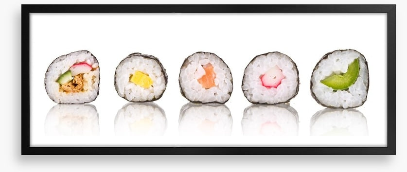 Sushi slice panoramic