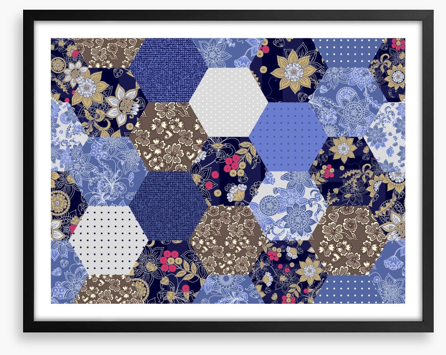Moonlight blues patchwork