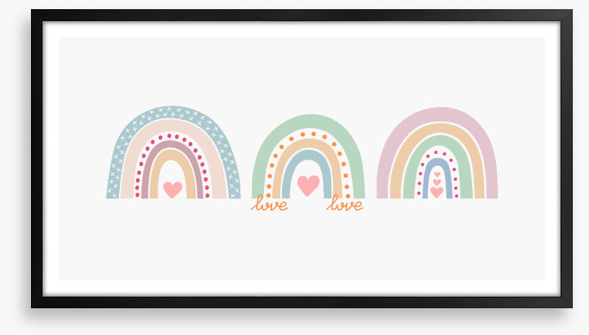 Rainbow love trio