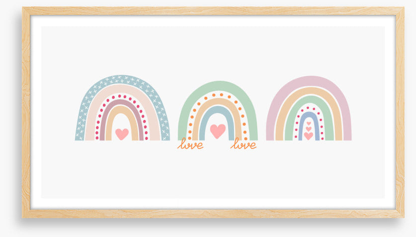 Rainbow love trio