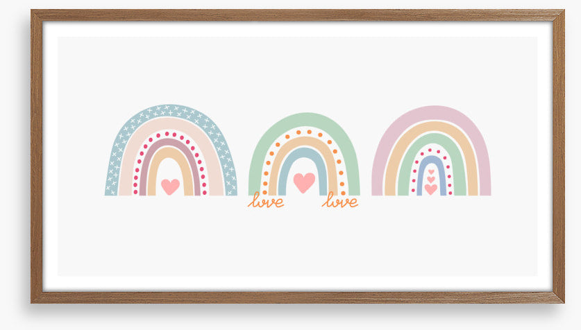 Rainbow love trio