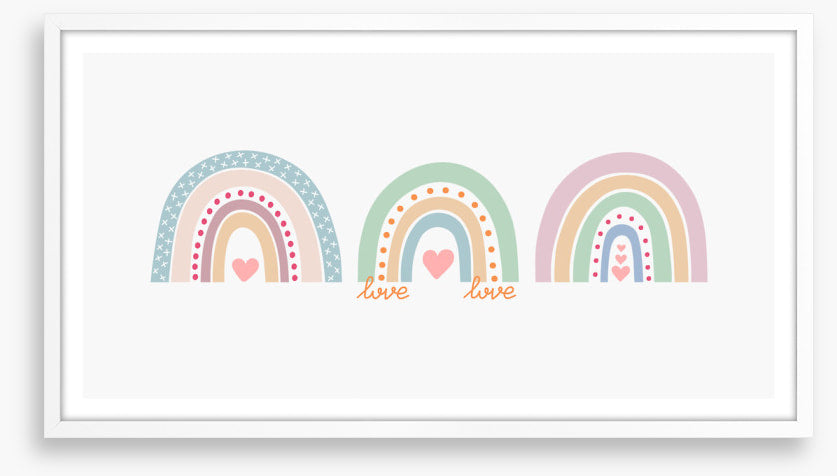 Rainbow love trio