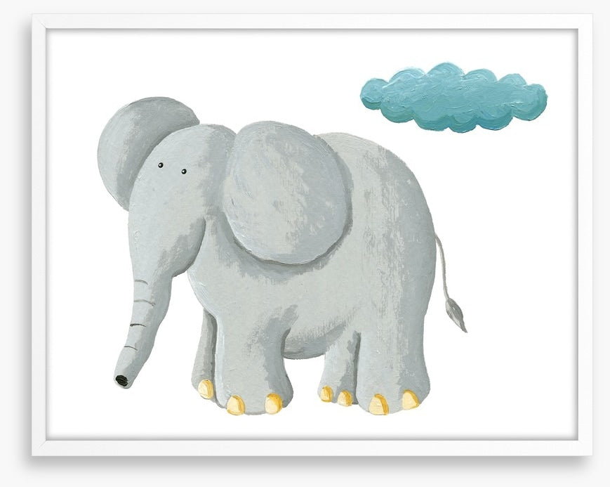 Elephant and rain cloud