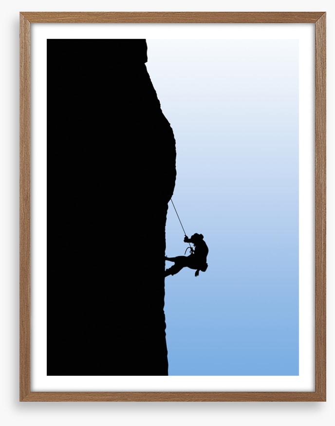 Man versus mountain
