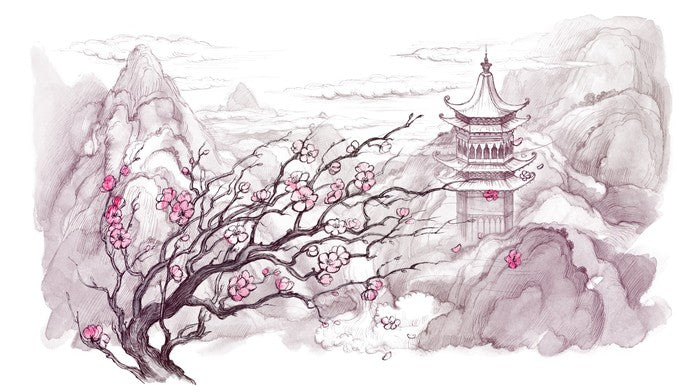 Temple in the mountains