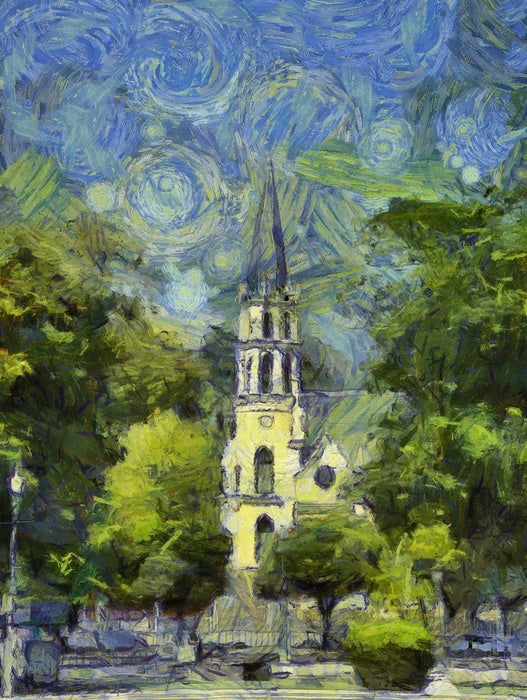 Starry night steeple