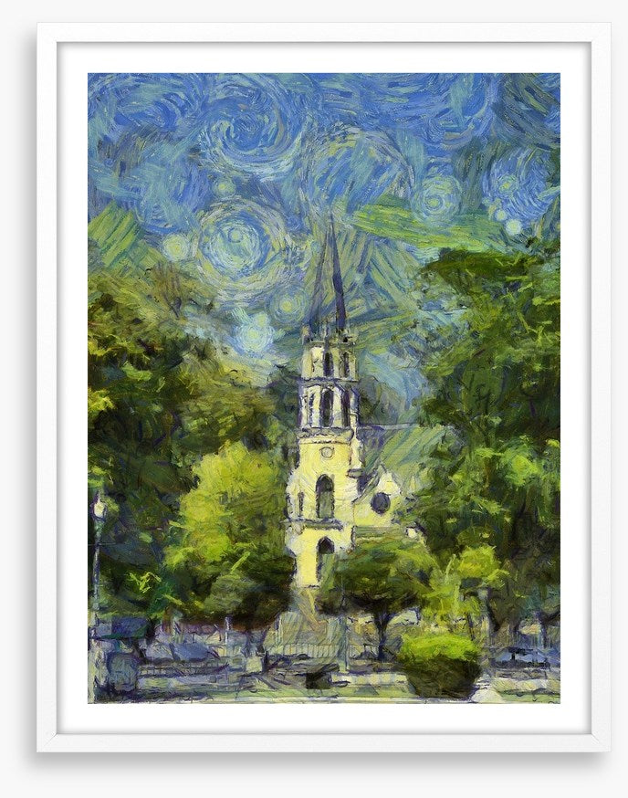 Starry night steeple