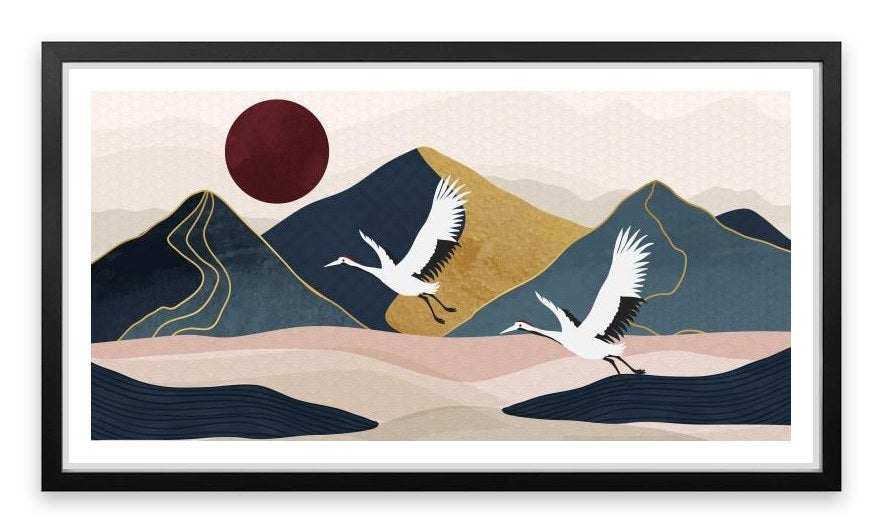 Golden mountain flight