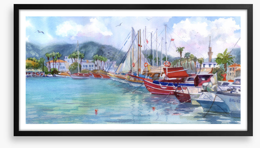 Yachts in the harbour