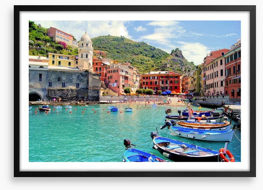 Colourful harbor at Vernazza