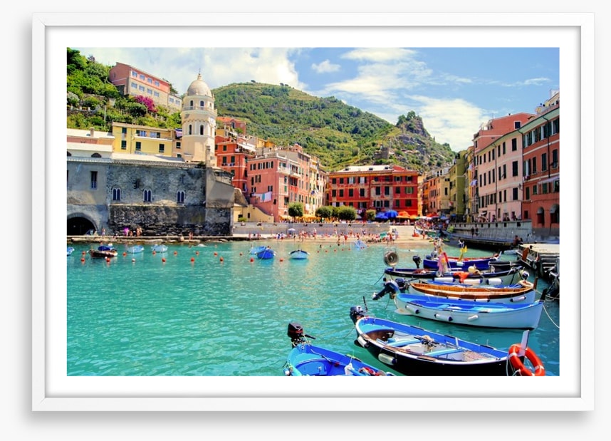 Colourful harbor at Vernazza