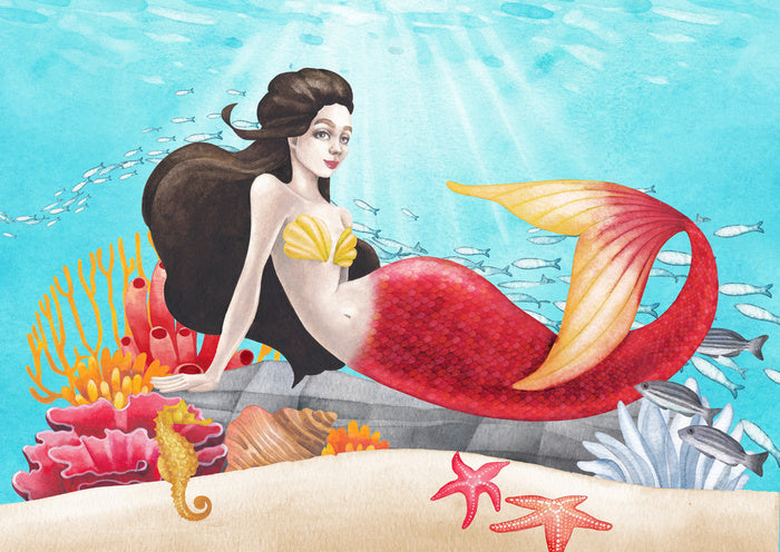 Red tail mermaid