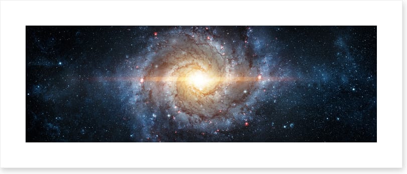 Spiral galaxy panorama