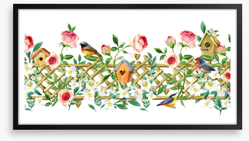 Bird house blossoms