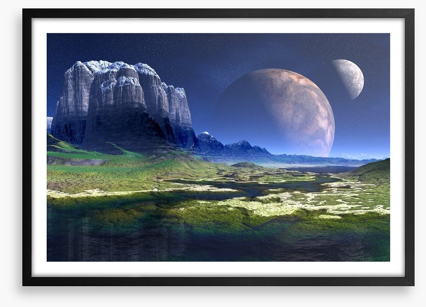 Moon shadow mountain
