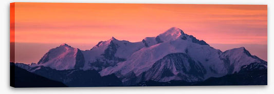 Mont Blanc sunset panorama