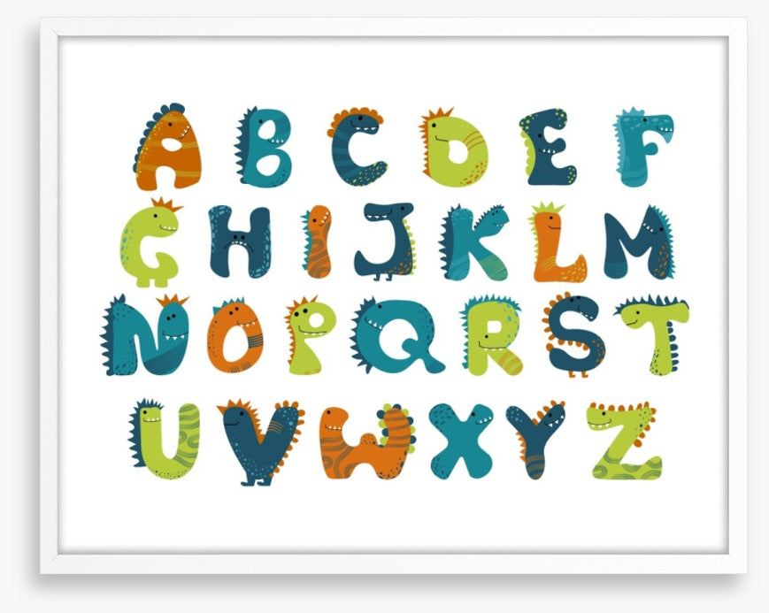 Dinosaur alphabet