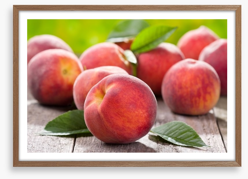Plump peaches