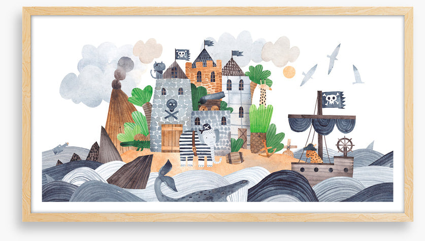 Pirate island fortress