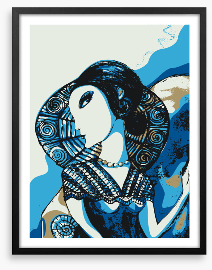 Lady in blue