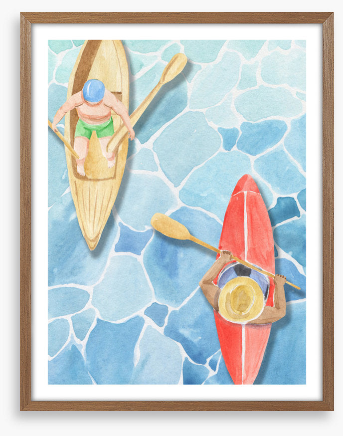 Paddling past
