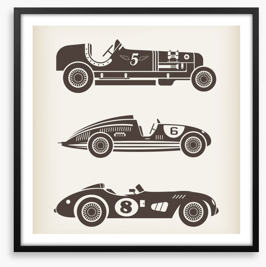 Vintage racing cars