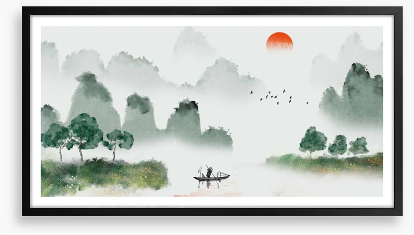 Fishing in the mist