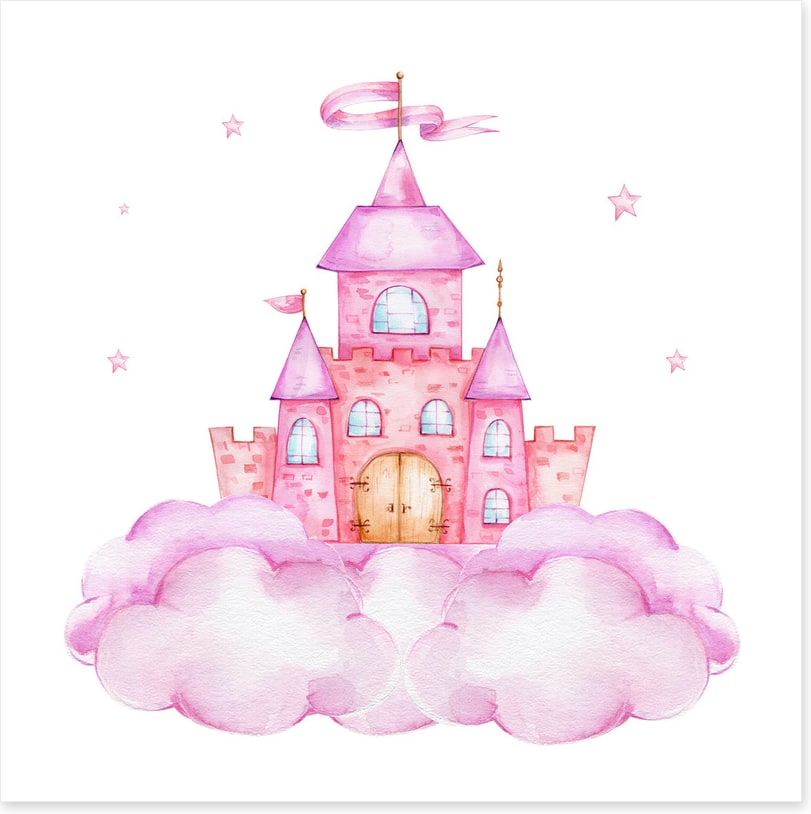 Pink cloud castle
