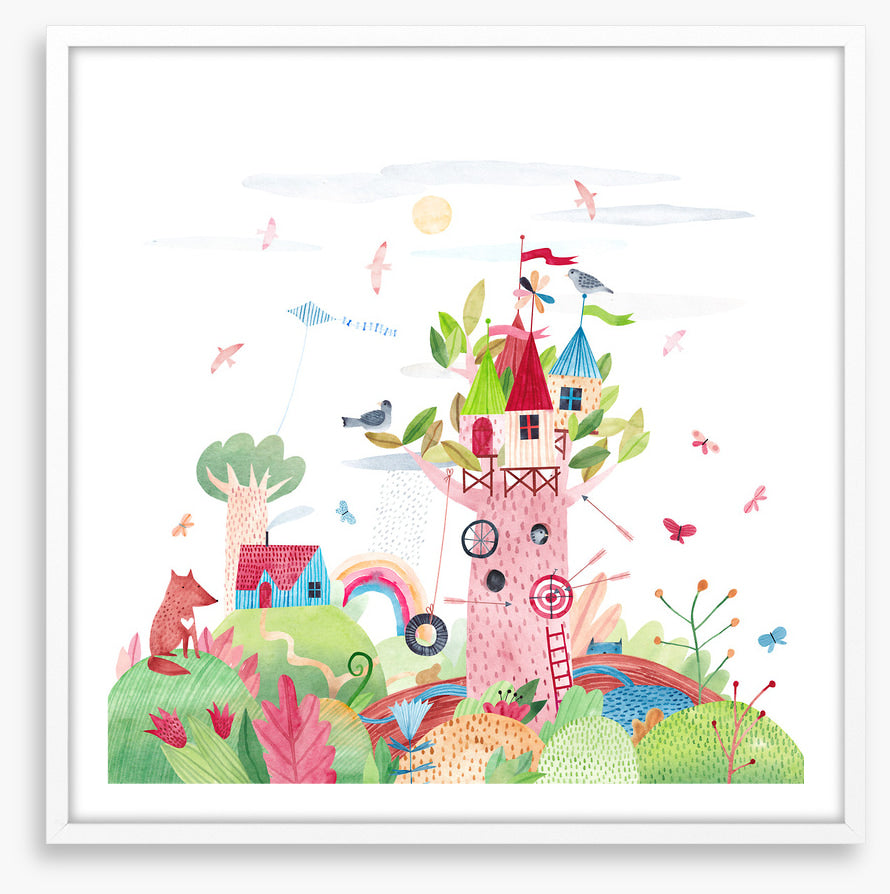 Tree castle garden