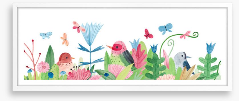 Bird garden panoramic