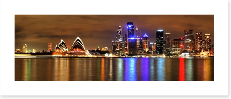 Sundown over Sydney Harbour