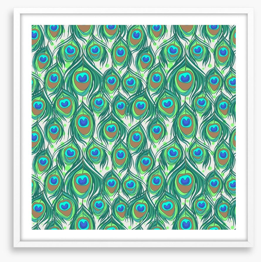 Peacock feathers