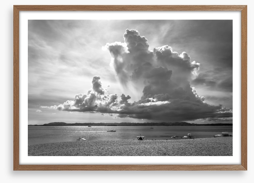 Storm cloud shadows