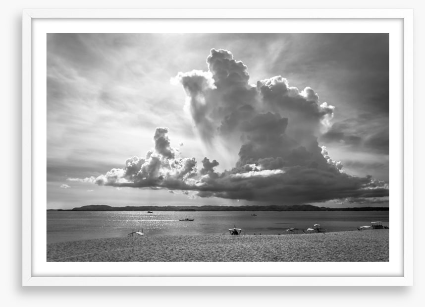 Storm cloud shadows